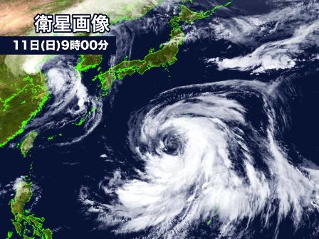 台風の天気図